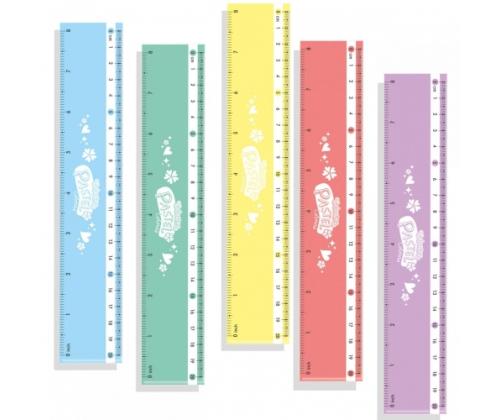Colorino Pastel Rulers 20 cm