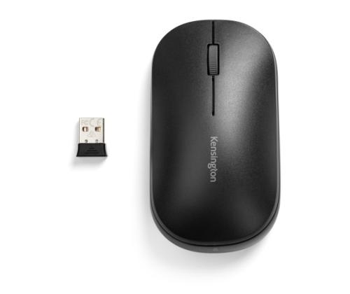 Kensington SureTrack Dual Wireless Mouse, RF Wireless + Bluetooth, 2400 DPI, Black