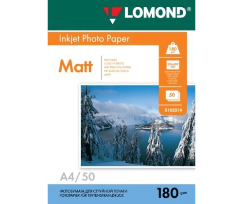 Lomond Photo Inkjet Paper Matte 180 g/m2 A4, 50 sheets