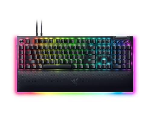 Razer BlackWidow V4 Pro Gaming keyboard Wired, USB QWERTY, US, Green Switch, Black