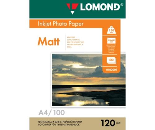 Lomond Photo Inkjet Paper Matte 120 g/m2 A4, 100 sheets