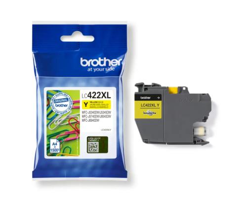 Brother LC422XL (LC422XLY) Ink Cartridge, Yellow