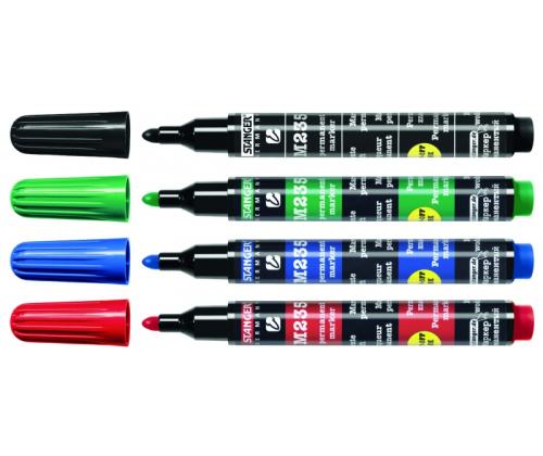 STANGER permanent MARKER M235, 1-3 mm, Set 4 colours 712012