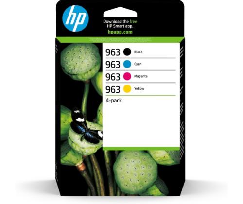 HP 963 4-pack (6ZC70AE) Ink Cartridge Multipack, BK/C/M/Y