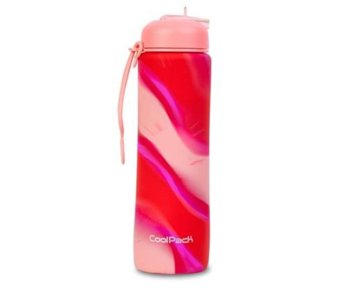 COOLPACK Silikon water bottle Pump 600 ml Girls Pink