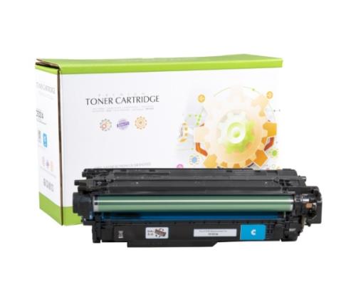 Compatible Static Control HP 653A (CF321A) Toner Cartridge, Cyan
