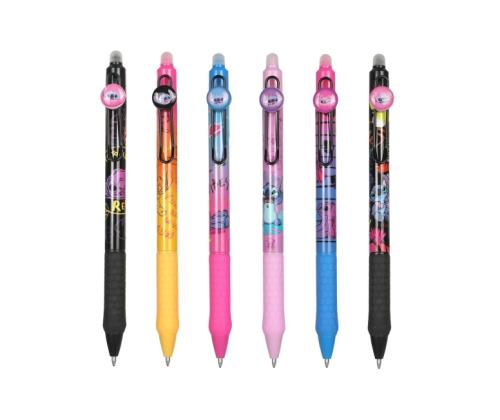 Retractable rubberised erasable pen CoolPack Disney Stitch Black