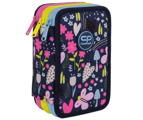 Triple decker pencil case with equipment CoolPack Jumper 3 IN THE GARDEN