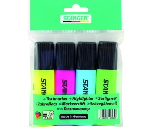 STANGER highlighter, 1-5 mm, set 4 pcs 180009000