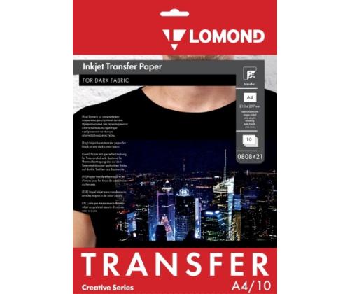 Lomond Thermotransfer Inkjet Paper A4, 10 sheets, for Dark Fabrics