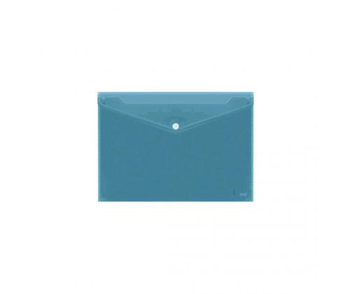 Envelope with print Forpus, A4, plastic, blue transparent