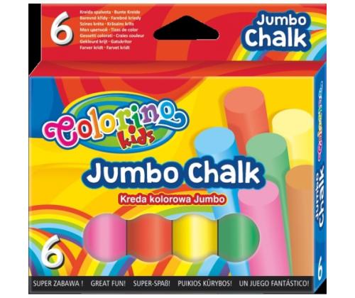 Colorino Kids JUMBO Coloured chalk 6 colours