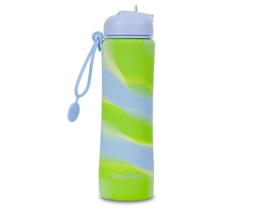 COOLPACK Silikon water bottle Pump 600 ml Girls Blue