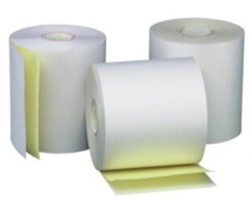 Double layer cash register tape OFF/SC, W: 76mm, L: 20m, bushings 12mm, diameter 65mm, 10pcs./pack.