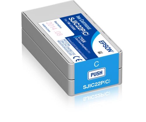 Epson SJIC22P(C) (C33S020602) Ink Cartridge, Cyan
