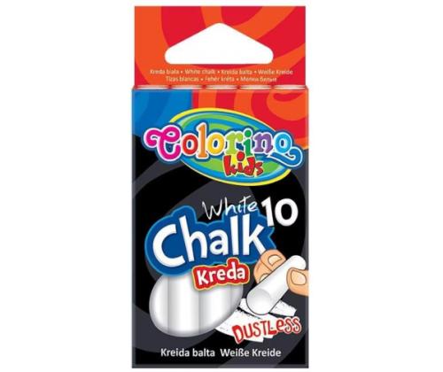 Colorino Kids Dustless chalk white 10 pcs