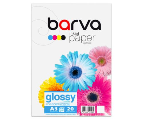 Photo Paper Barva (IP-C200-346) Glossy, 200 g/m², A3, 20 sheets