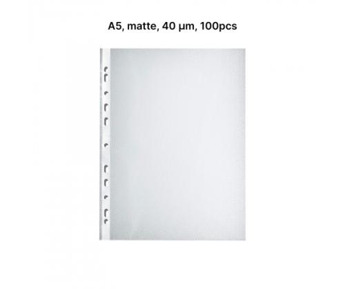 AD Class PUNCHED POCKET Orange Peel A5 40 micr., pouch 100 pcs