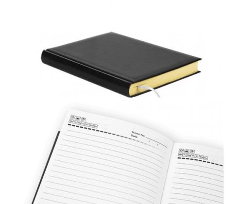 Planning notebook Forpus, A5/360,  PVC cover, Black, Yellowi pages  0726-191