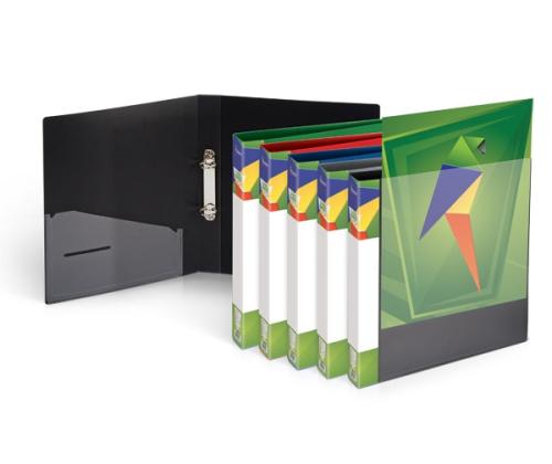 Binder Forpus, A4 / 30 mm, 2 rings, Ø 16 mm, plastic, black 0804-107