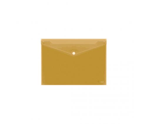 Envelope with print Forpus, A4, plastic, yellow, transparent