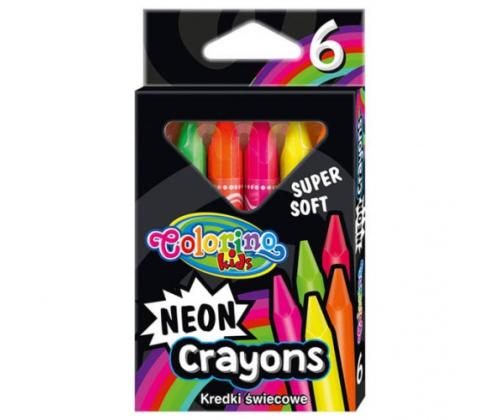 Colorino Kids Neon Crayons 6 colours