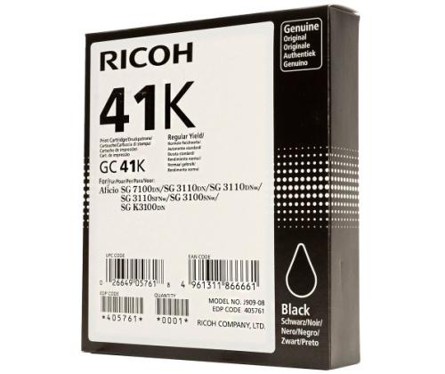 RICOH BLACK GEL CARTRIDGE GC-41K