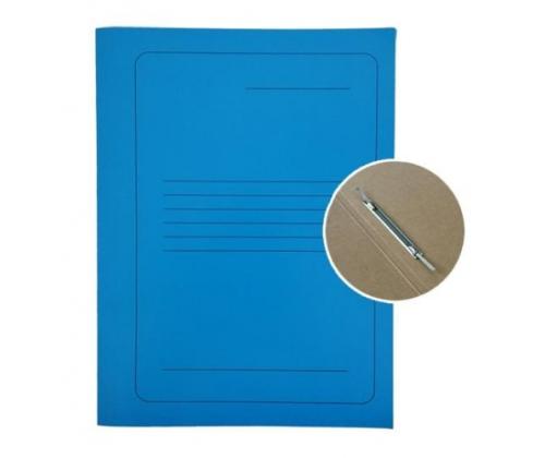 Project File A4 cardboard Smiltainis with metal clip, with print blue