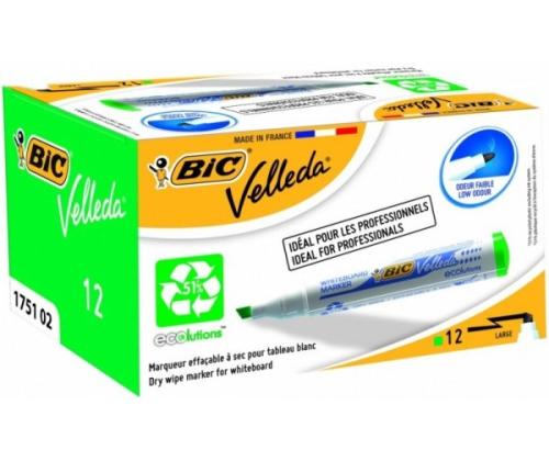 Whiteboard Marker BIC Velleda, 3.7-5.5 mm Chisel tip, green 1 pcs.