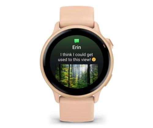 Garmin Vivoactive 6 Smart Watch 30.4 Metallic Pink Dawn with Pink Dawn Band