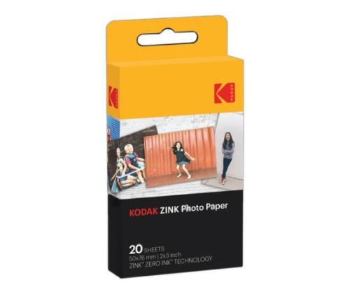 Kodak ZINK 2x3'' 50x76 mm 20 Sheets Photo Paper