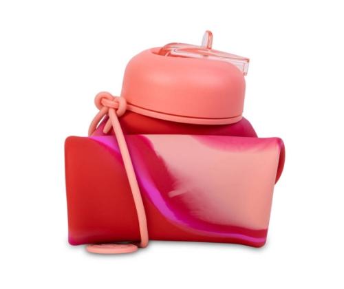 COOLPACK Silikon water bottle Pump 600 ml Girls Pink