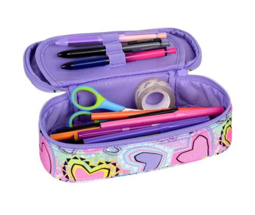 Pencil case CoolPack Campus PASTEL HEART