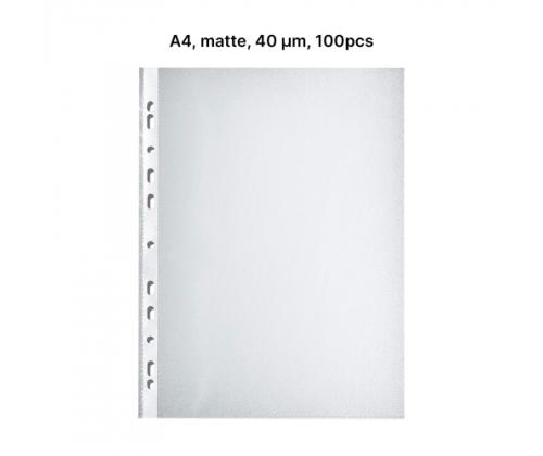 AD Class PUNCHED POCKET Orange Peel A4 40 micr., pouch 100 pcs