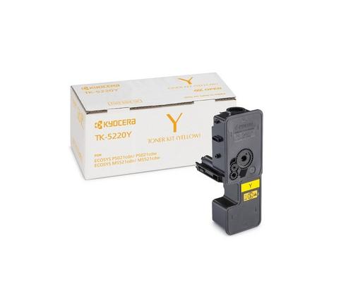 Kyocera TK-5220Y Toner Cartridge, Yellow