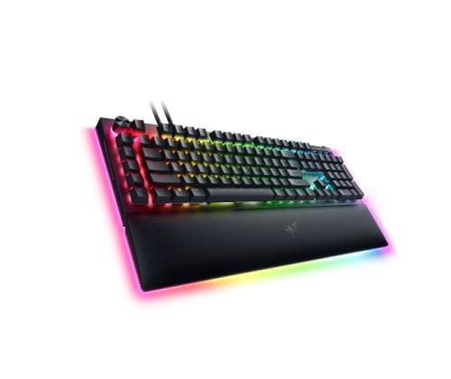 Razer BlackWidow V4 Pro Gaming keyboard Wired, USB QWERTY, US, Green Switch, Black