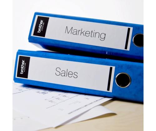 Brother DK-22205 (DK22205) Continuous Paper Label Roll, Black on White, 62mm, 30.48m