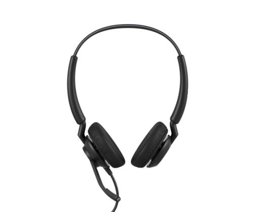 Jabra Engage 40 MS Stereo Inline Link Wired Headset, USB-C/USB-A, Black