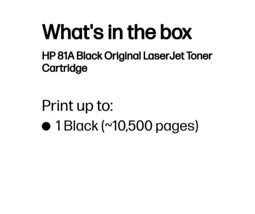 HP 81A (CF281A) Toner Cartridge, Black