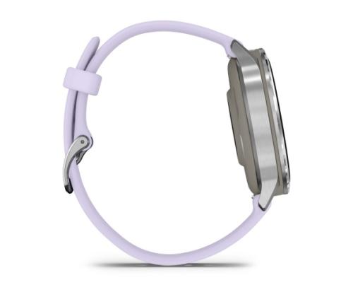 Garmin Venu 4 Smart Watch 41 mm Silver / Periwinkle Silicone Band