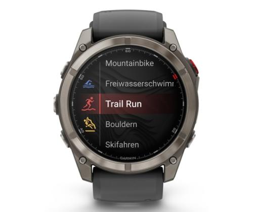 Garmin Fenix 8 Pro Smart Watch 51 mm AMOLED Sapphire, Titanium, Graphite/Black silicone band