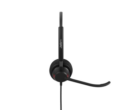 Jabra Engage 40 MS Stereo Inline Link Wired Headset, USB-C/USB-A, Black