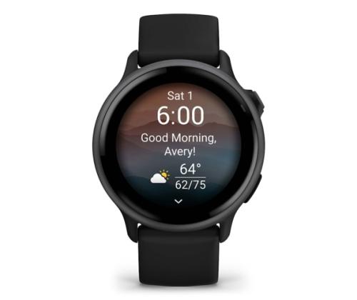 Garmin Vivoactive 6 Smart Watch 30.4 mm Slate with Black Band