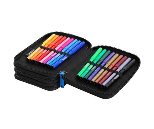 Triple decker pencil case with equipment CoolPack Jumper 3 FOOTBALL