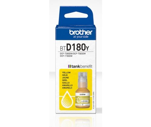 Brother BTD180Y Ink Refill Bottle, Yellow