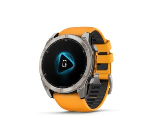 Garmin Fenix 8 Smart Watch 51 mm AMOLED Sapphire,Titanium,Spark orange/Graphite silicone band