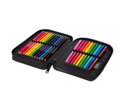 Double decker school pencil case with equipment Coolpack Jumper XL Doggies
