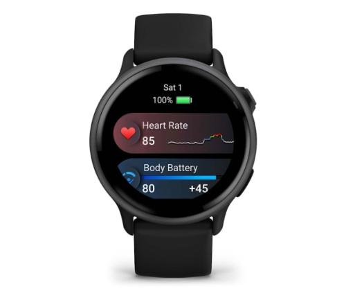 Garmin Vivoactive 6 Smart Watch 30.4 mm Slate with Black Band