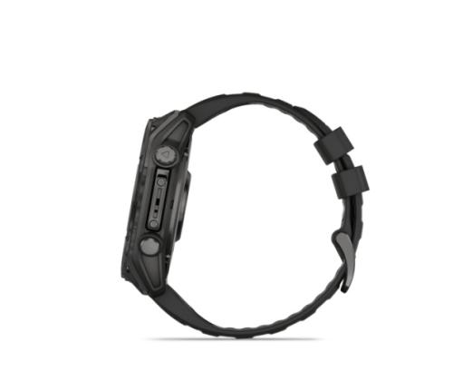 Garmin Fenix 8 Smart Watch 51 mm AMOLED Sapphire,Carbon grey DLC,Black/Pebble grey silicone band