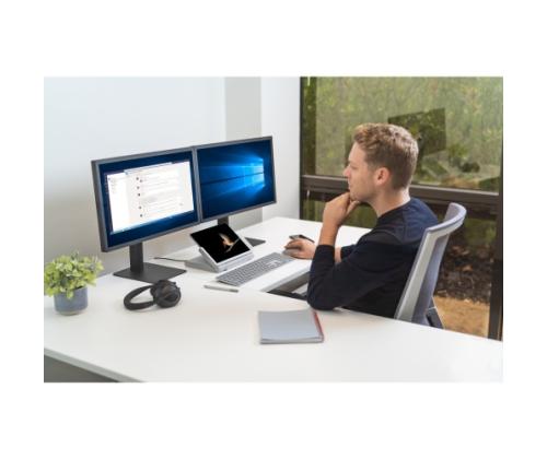 Kensington SureTrack Dual Wireless Mouse, RF Wireless + Bluetooth, 2400 DPI, Black